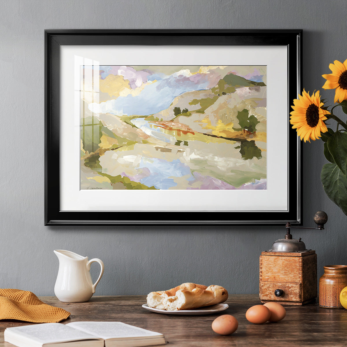 Uplands II Premium Framed Print - Ready to Hang