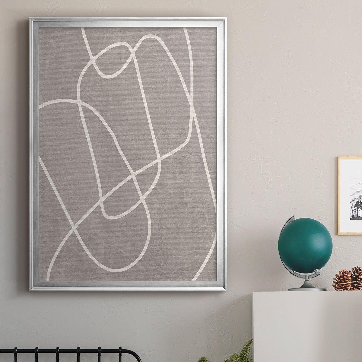 Fissures II - Modern Framed Canvas Print