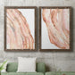 Rose Quartz I - Premium Framed Canvas 2 Piece Set - Ready to Hang