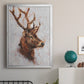 Stag Study II - Modern Framed Canvas Print