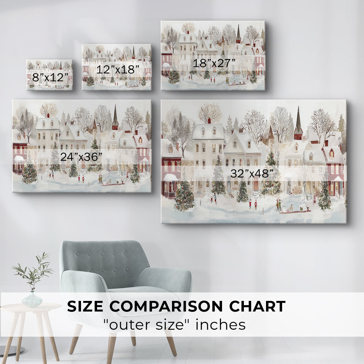 Frostlit Whisper of Midwinter - Canvas Art Print