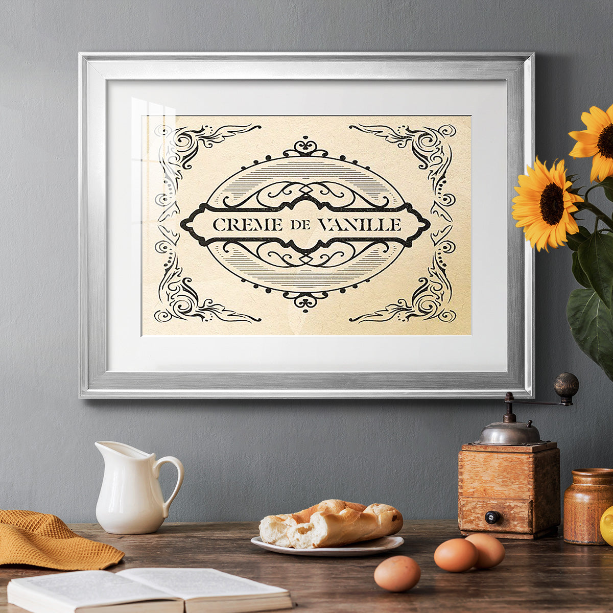 Antique French Label II - Modern Framed Art Print