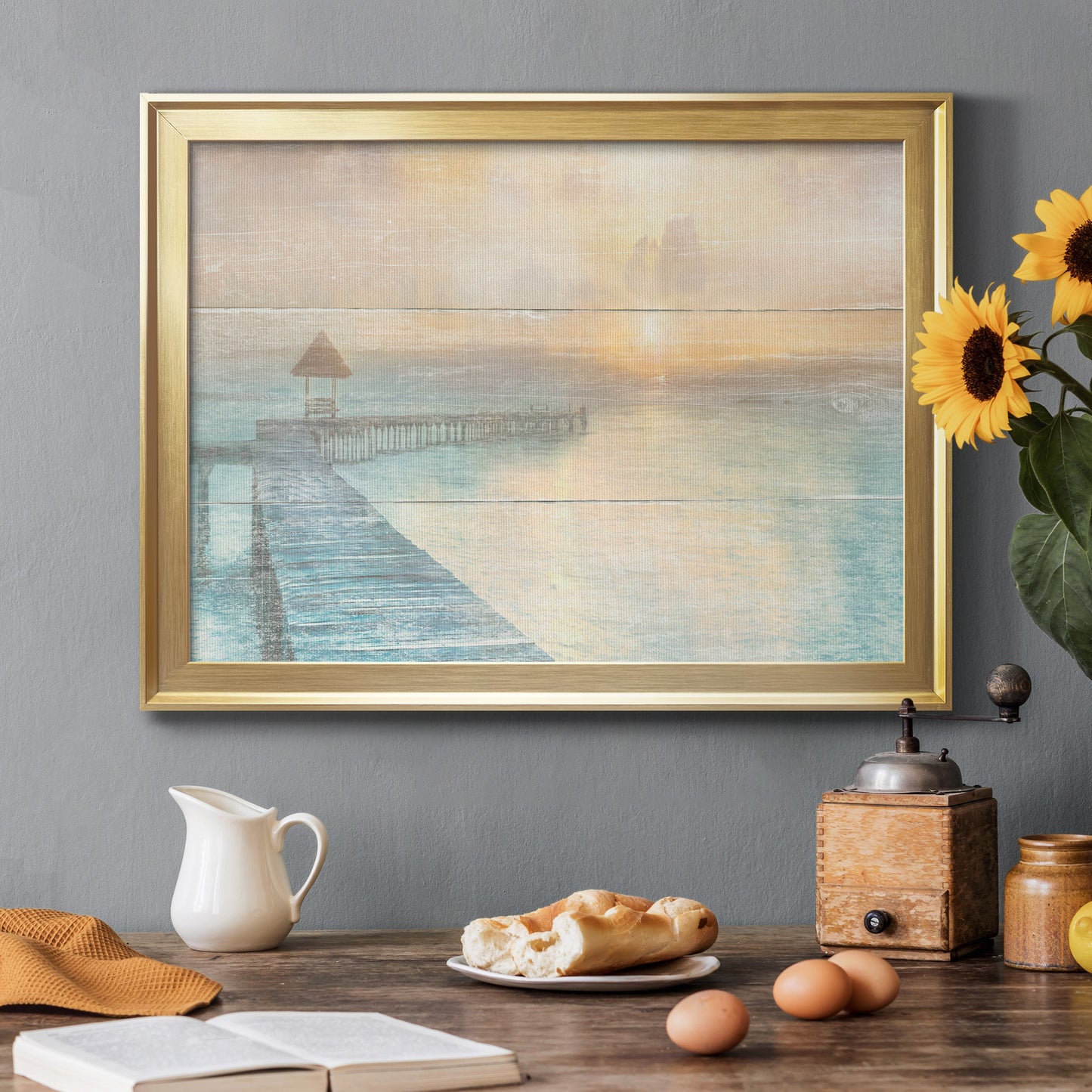 Gather at the Beach Premium Classic Framed Canvas - Ready to Hang