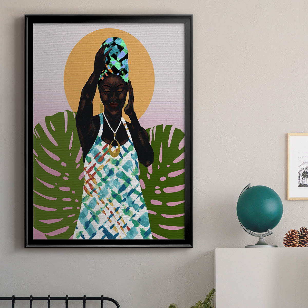 Her Faith - Modern Framed Canvas Print