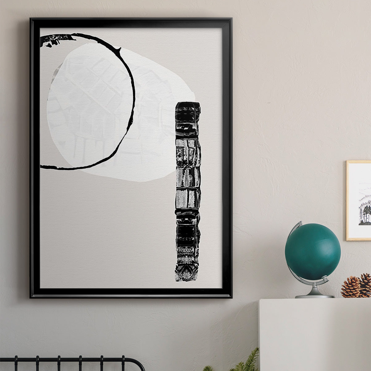 Zen Shapes II - Modern Framed Canvas Print