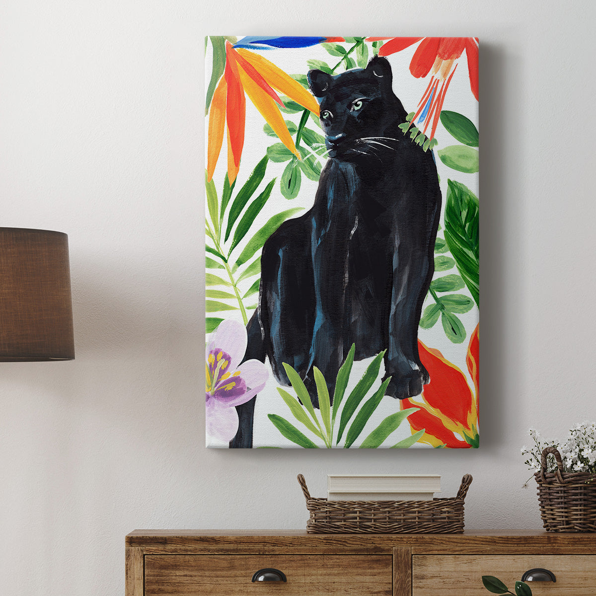 Panther's Paradise I Premium Gallery Wrapped Canvas - Ready to Hang