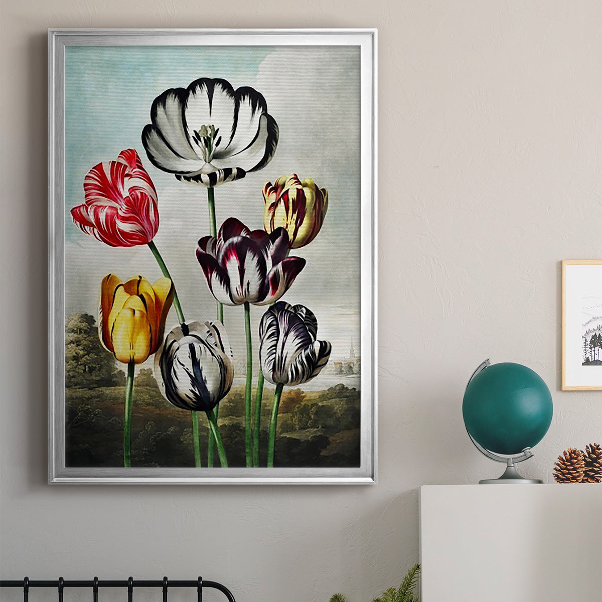 Temple of Flora VI - Modern Framed Canvas Print