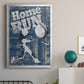 Home Run Hitter - Modern Framed Canvas Print