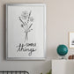 Simple Things Sketch - Modern Framed Canvas Print
