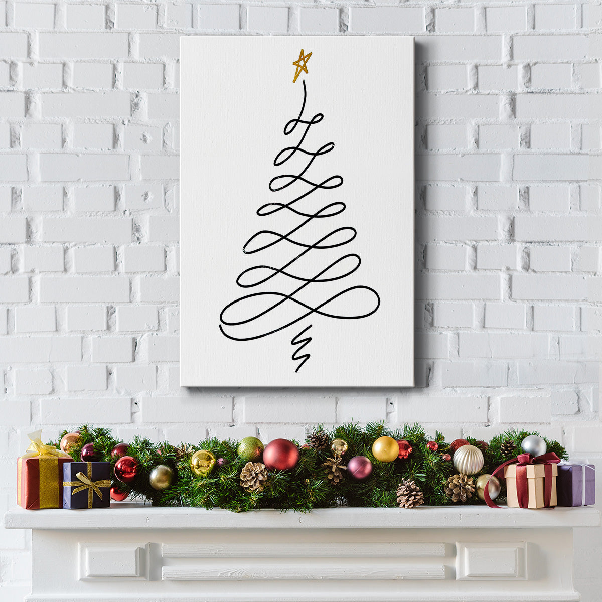 Christmas Tree III - Gallery Wrapped Canvas