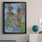 Magenta Garden - Modern Framed Canvas Print