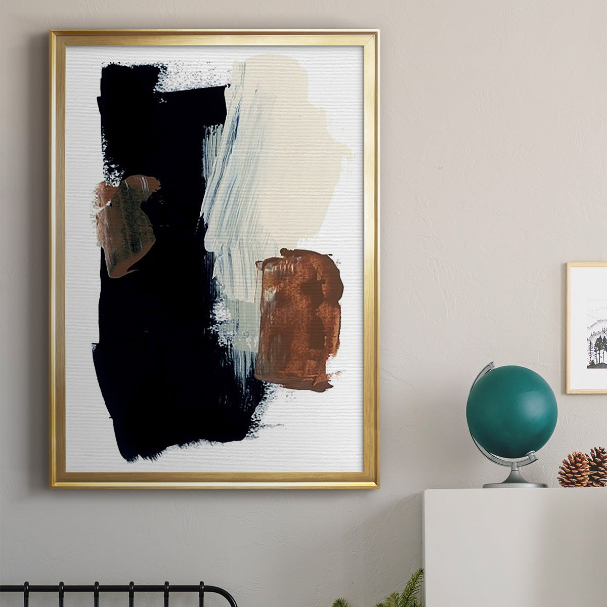 Goldenrod Patch I - Modern Framed Canvas Print