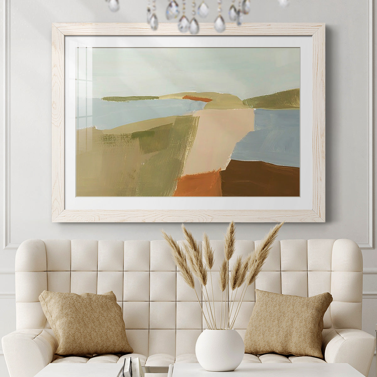 Stacked Landscape II - Barnwood Framed Art Print