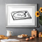 Vinyl Sketch Premium Framed Print - Ready to Hang