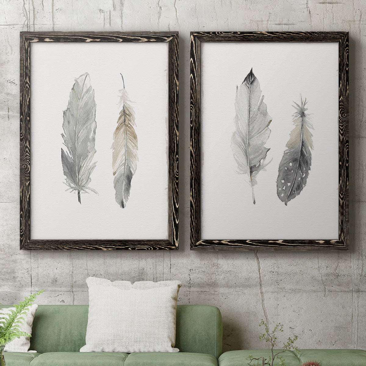 Flight of Fancy I - Premium Framed Canvas 2 Piece Set - Ready to Hang