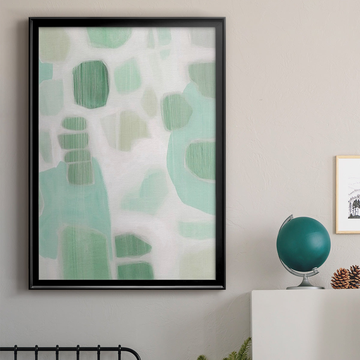 River Shapes I - Modern Framed Canvas Print