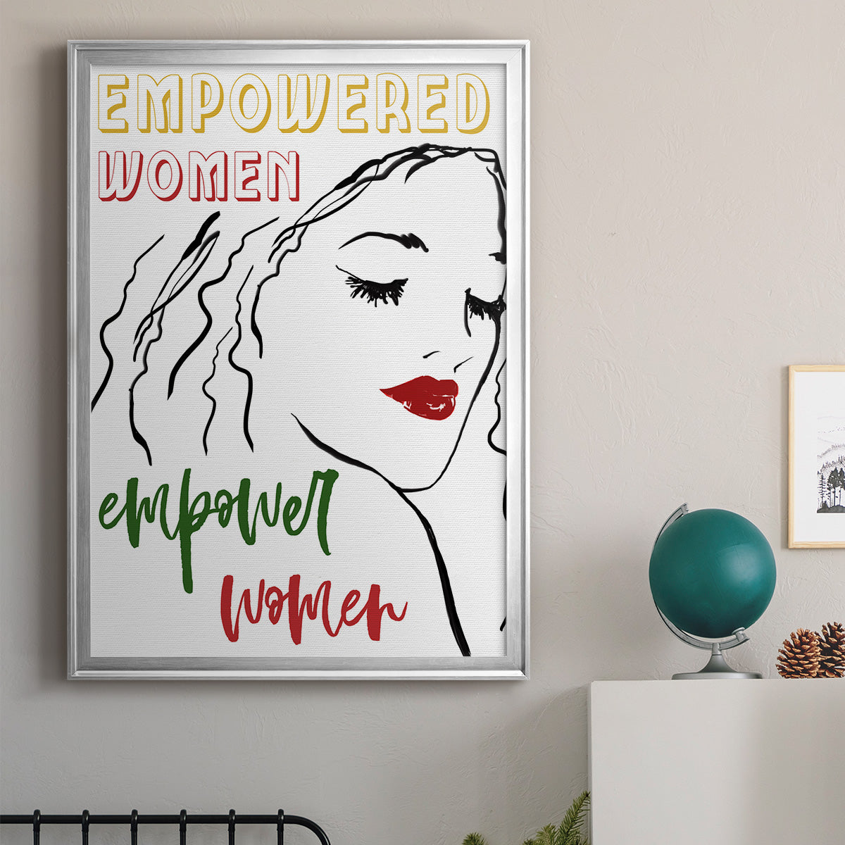 Empowered Women - Modern Framed Canvas Print