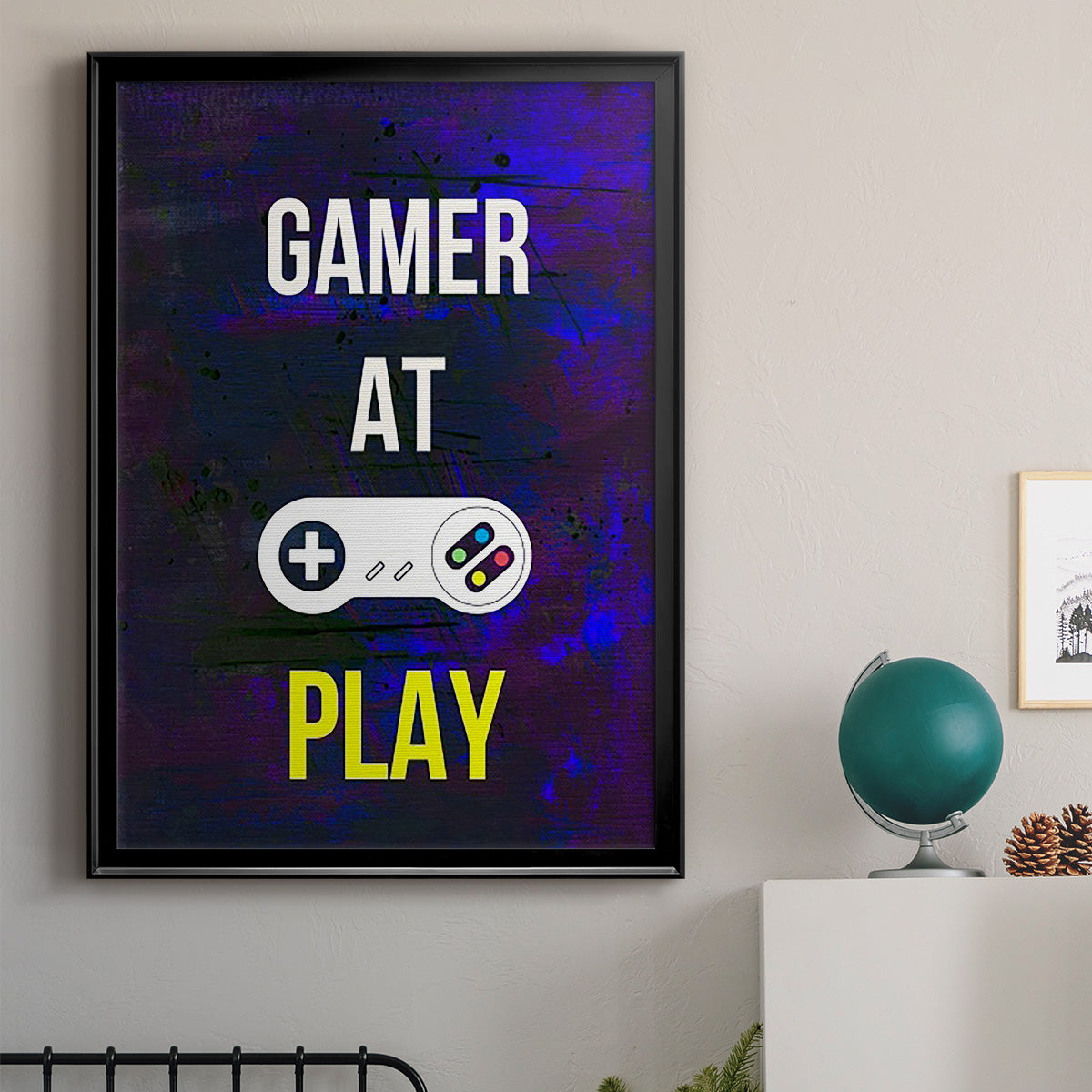 Gamer at Play VI - Modern Framed Canvas Print