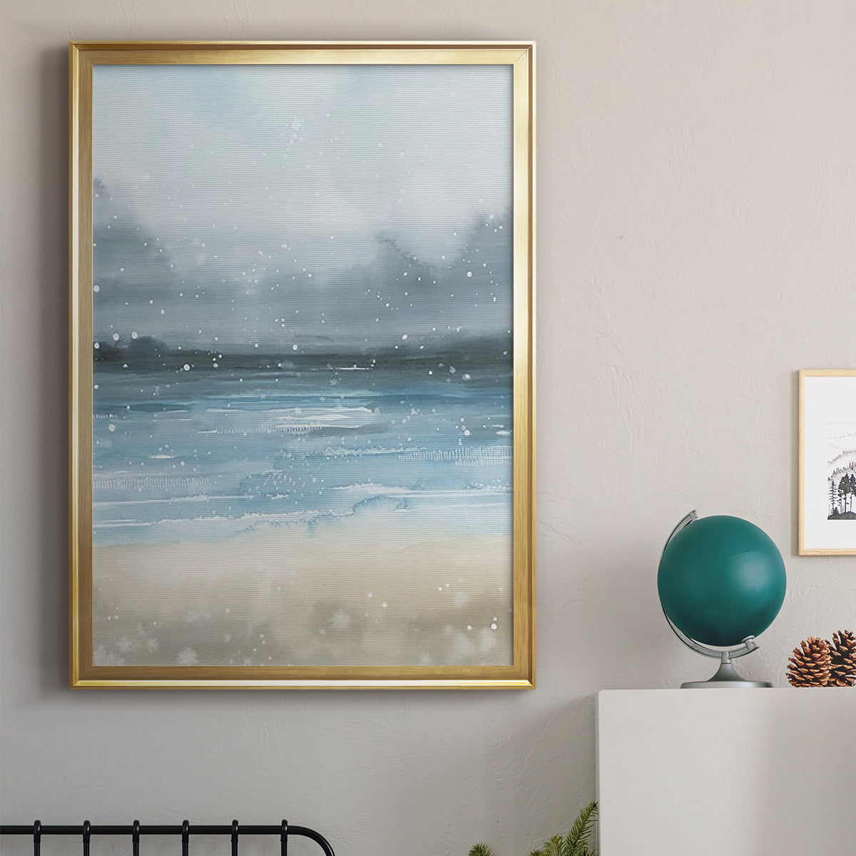 Stars and the Sea I - Modern Framed Canvas Print