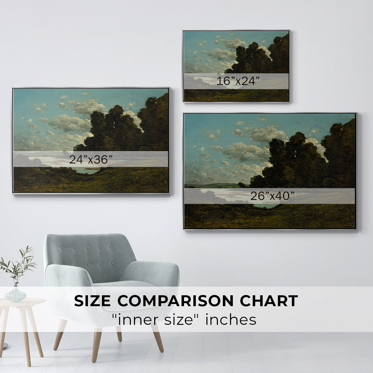 The River Loire at Nevers, 1901 - Floater Framed Canvas Print