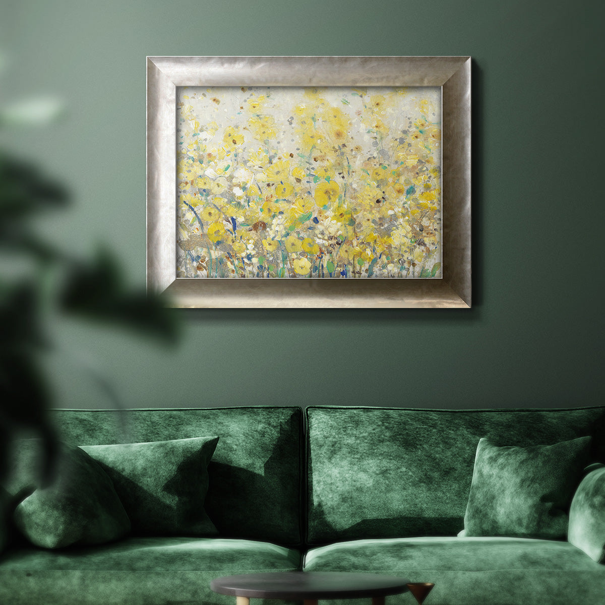 Cheerful Garden I Premium Framed Canvas- Ready to Hang