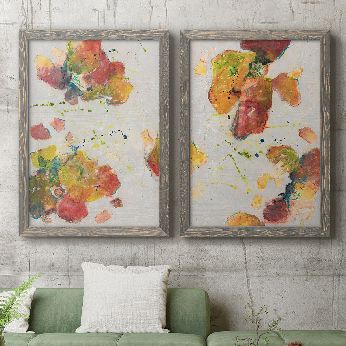 Attracting Love I - Premium Framed Canvas 2 Piece Set - Ready to Hang