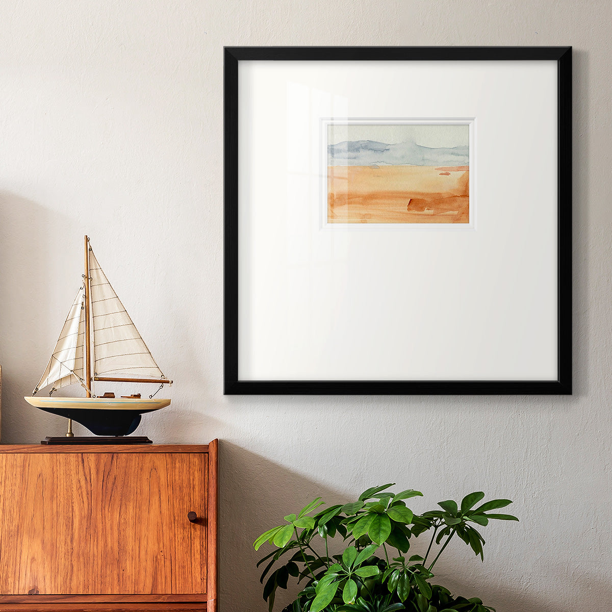 Ash Blue Horizon II Premium Framed Print Double Matboard