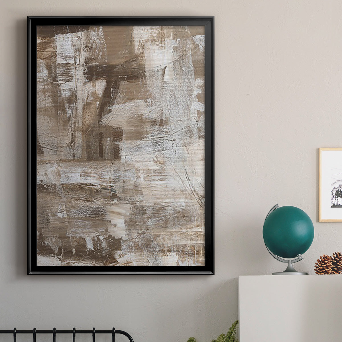 Bronzed II - Modern Framed Canvas Print