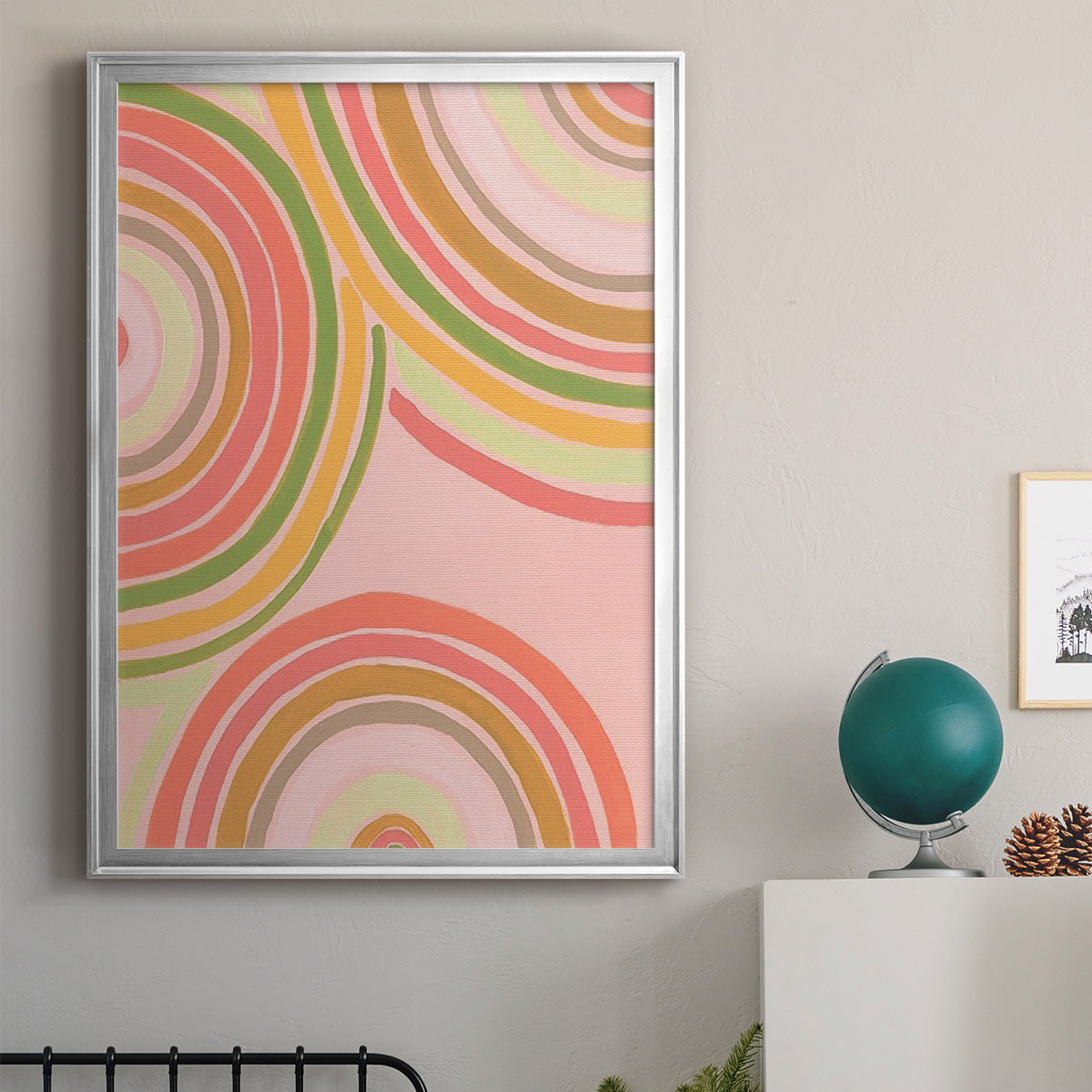 Abstract Rainbow I - Modern Framed Canvas Print