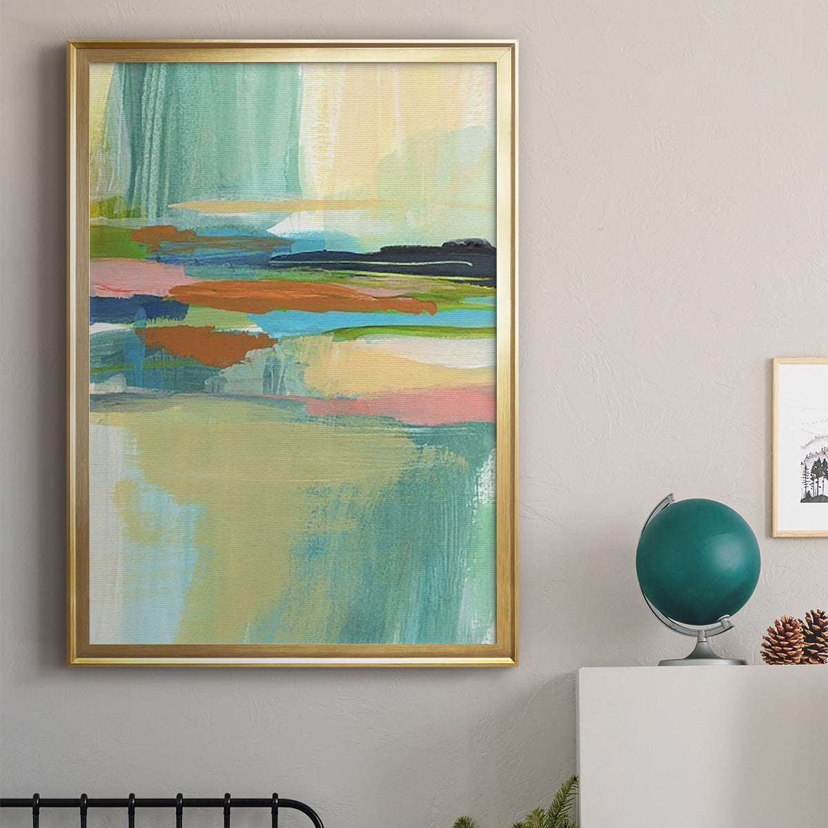 Radiant Horizon I - Modern Framed Canvas Print