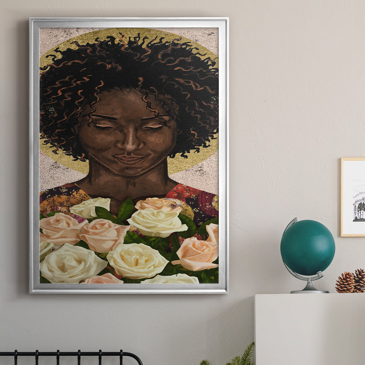 Meditation I - Modern Framed Canvas Print