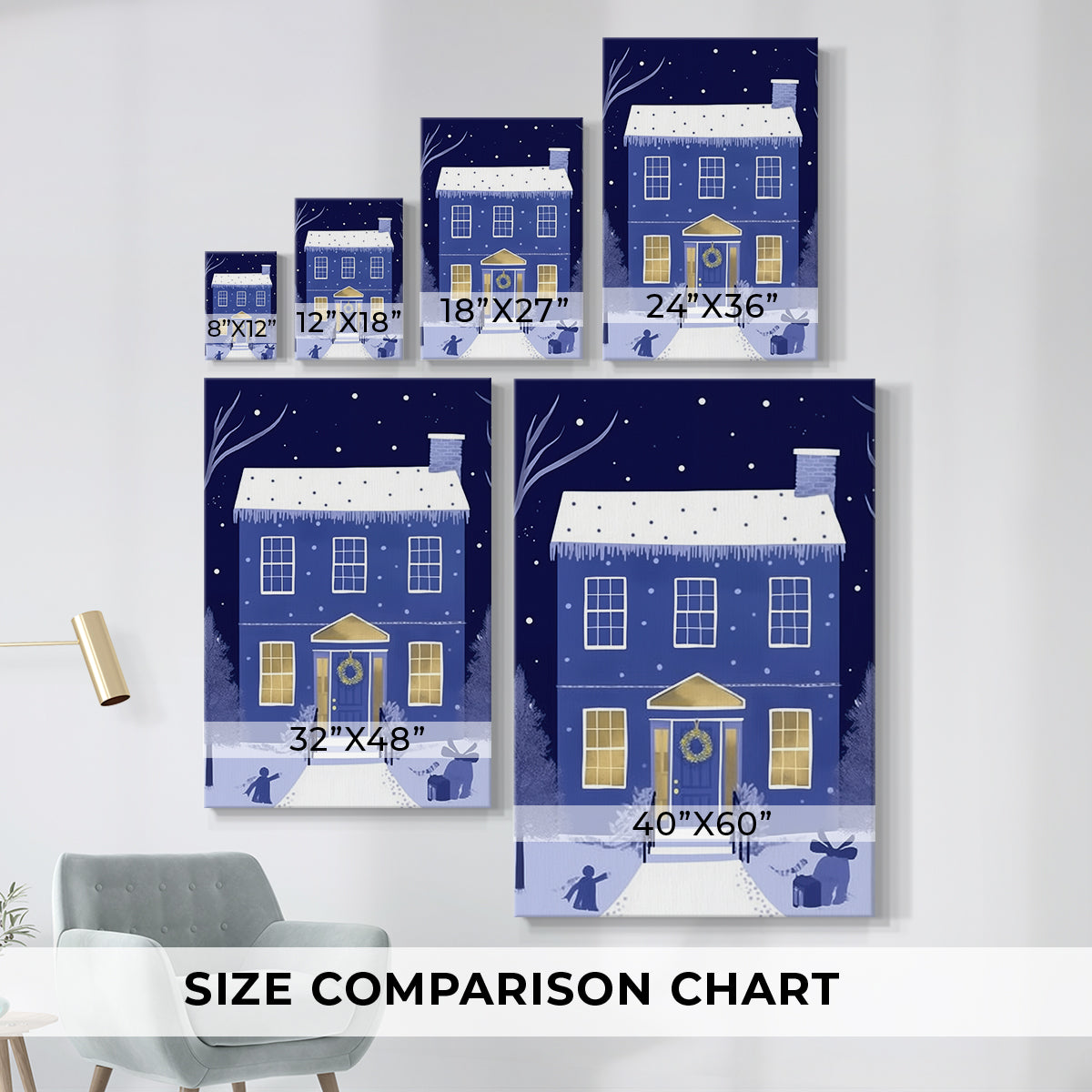 Powder Blue Serenade of Bells - Canvas Art Print