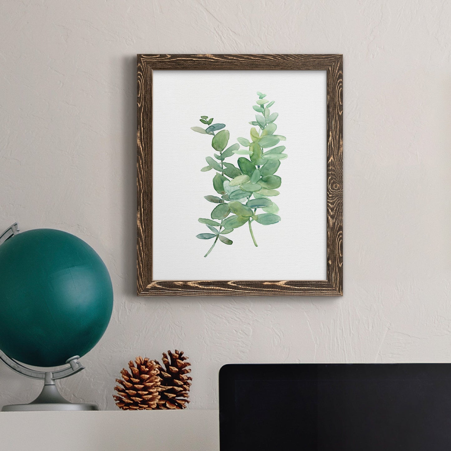 Eucalyptus I - Premium Canvas Framed in Barnwood - Ready to Hang