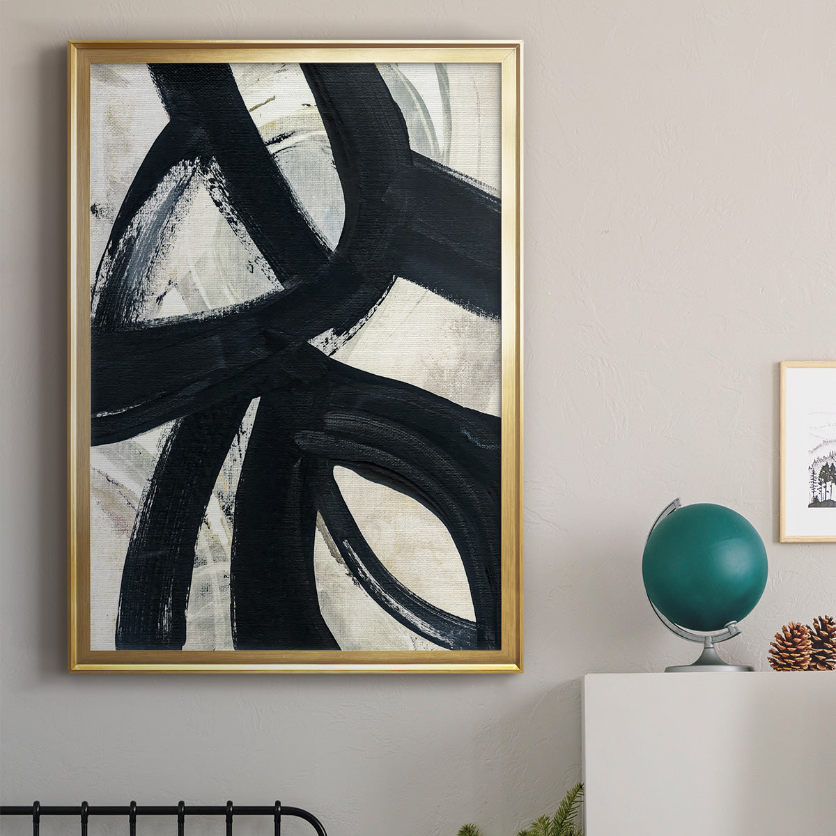 A Day in Brooklyn - Modern Framed Canvas Print