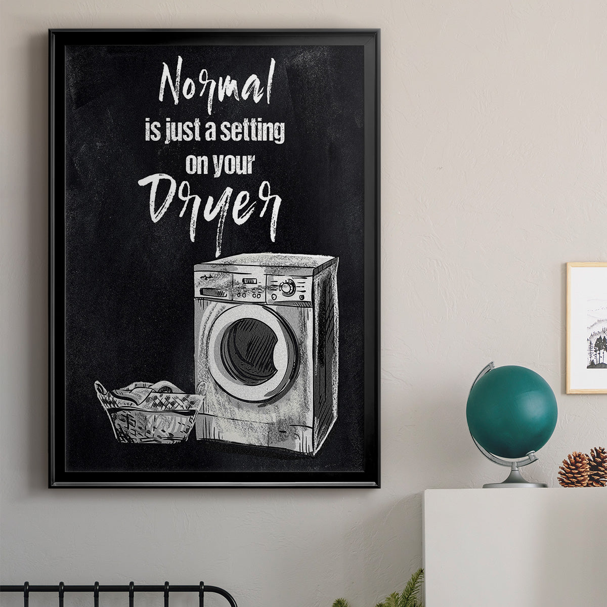Normal Is Just A Setting - Modern Framed Canvas Print