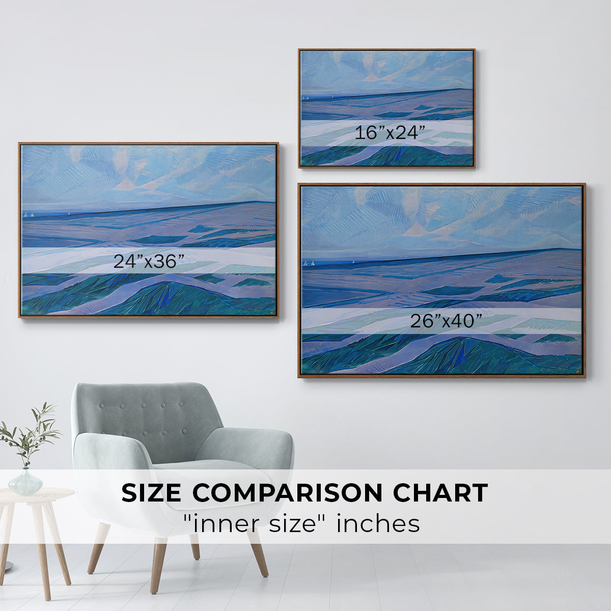 Dune Landscape, 1911 - Floater Framed Canvas Print