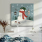 Jolly Snowman II - Canvas Art Print