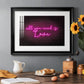 Neon Love I - Modern Framed Art Print