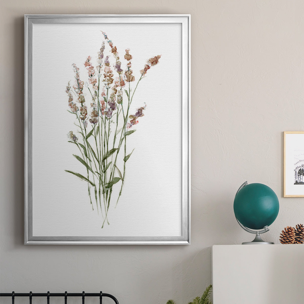 Dainty Botanical II - Modern Framed Canvas Print