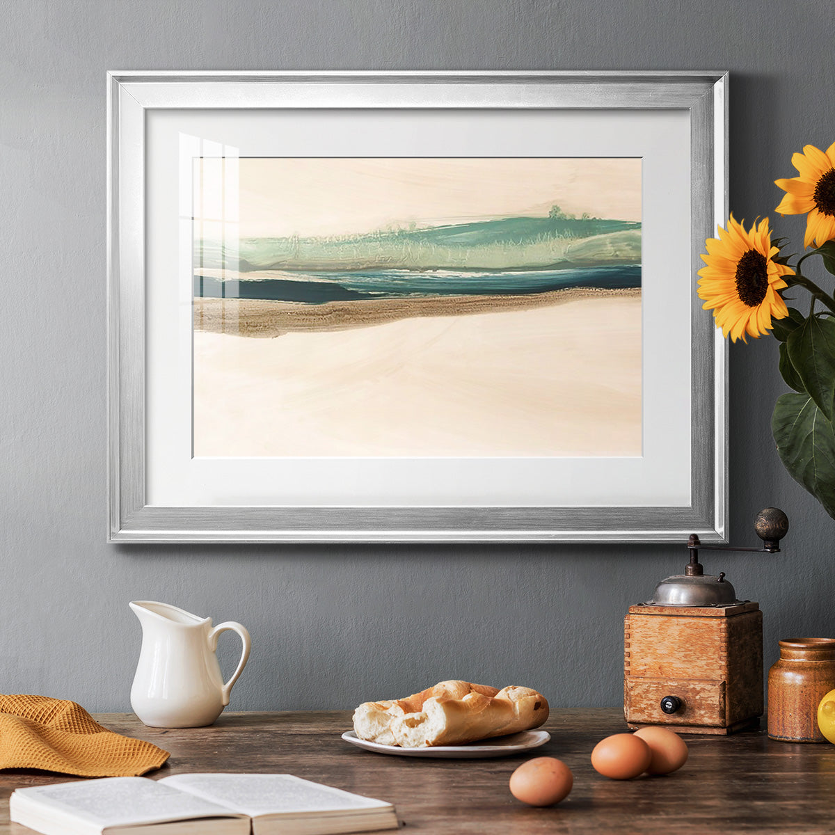 Layered Horizon II Premium Framed Print - Ready to Hang