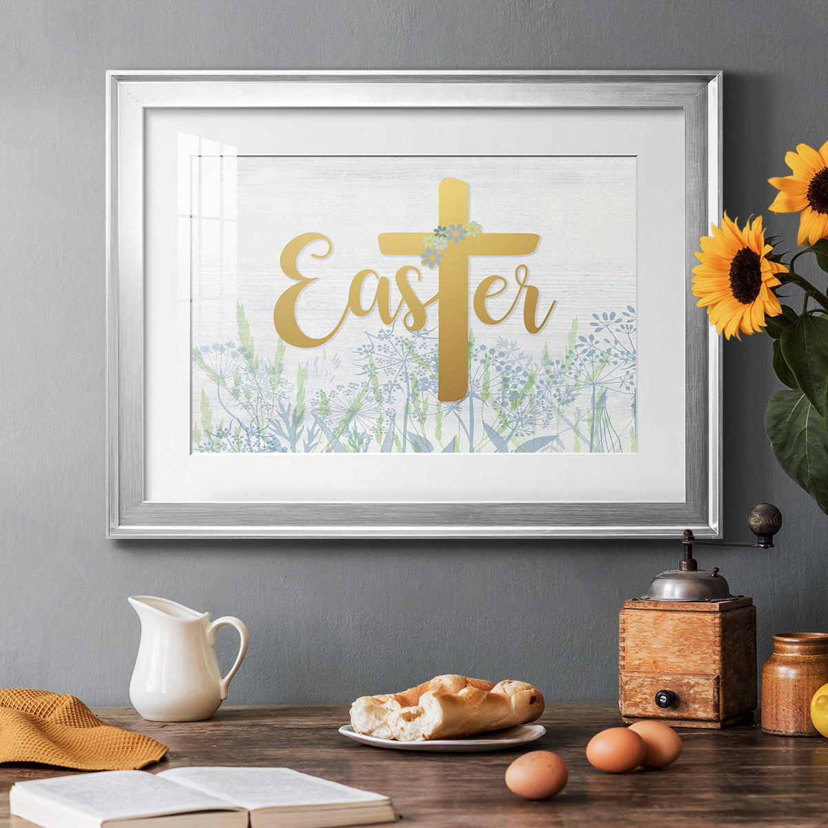 Easter Wildflowers Premium Framed Print - Ready to Hang