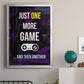 Gamer at Play II - Modern Framed Canvas Print