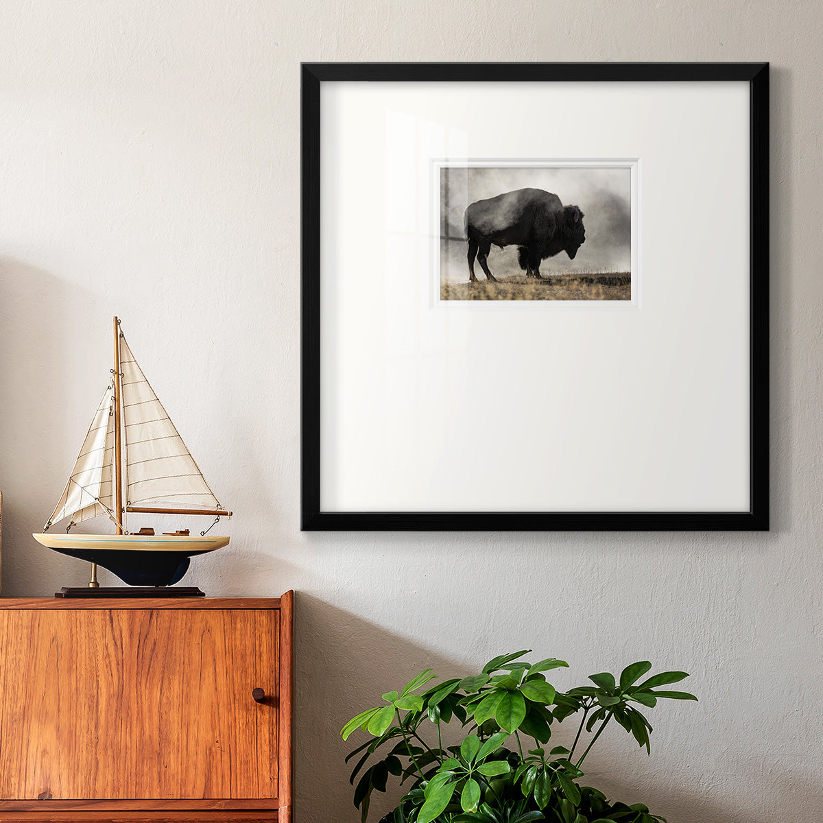 Geyser Basin Premium Framed Print Double Matboard