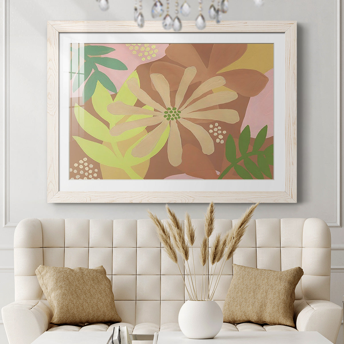 Neutral Blooms II-Premium Framed Print - Ready to Hang