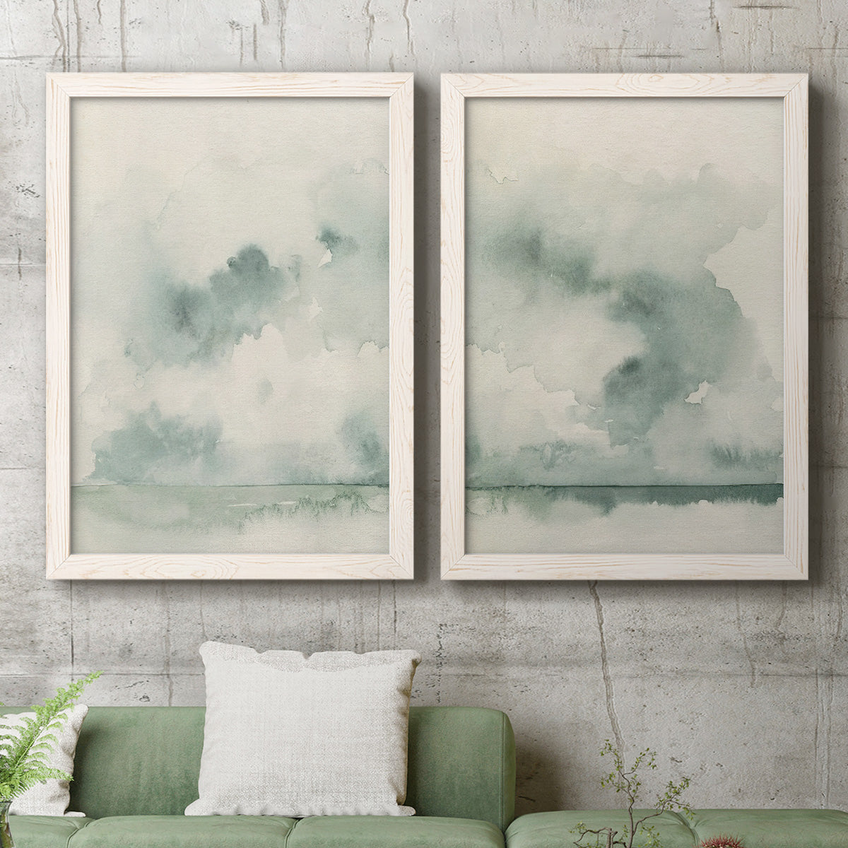 Ocean Impression I - Premium Framed Canvas 2 Piece Set - Ready to Hang