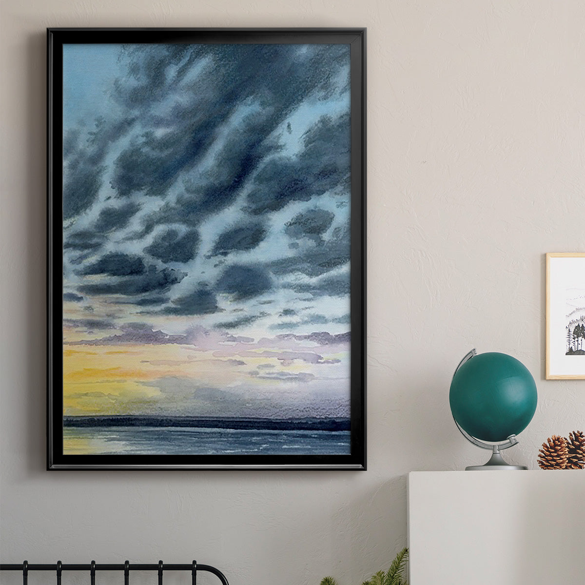 Anastasia Island Sunset II - Modern Framed Canvas Print