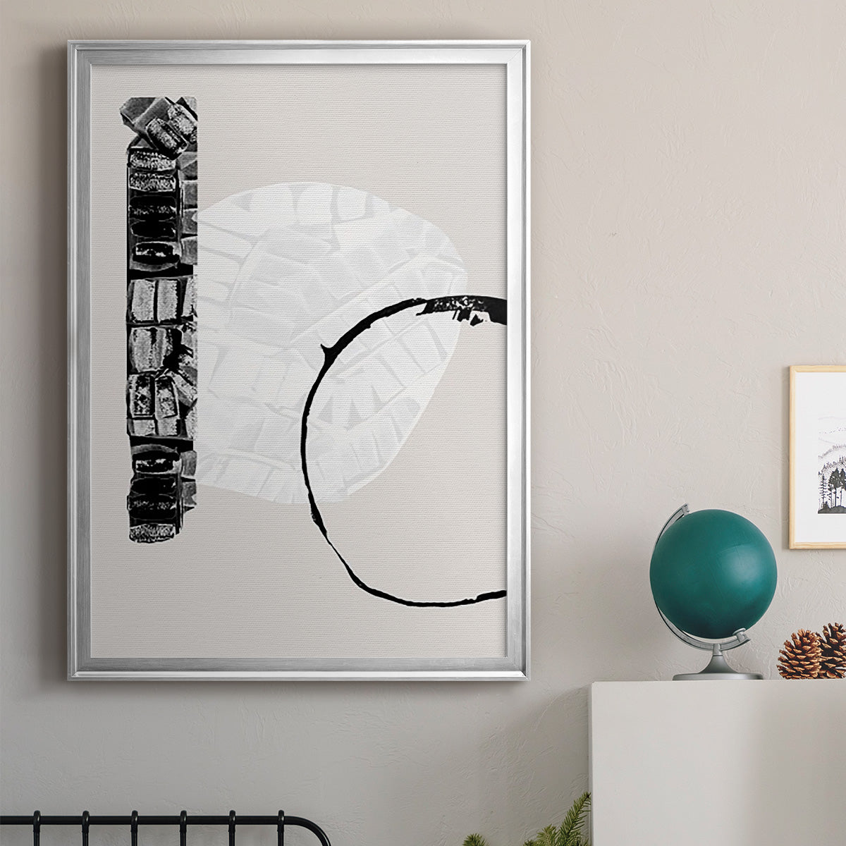 Zen Shapes I - Modern Framed Canvas Print