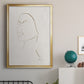 Portrait Sketch II - Modern Framed Canvas Print