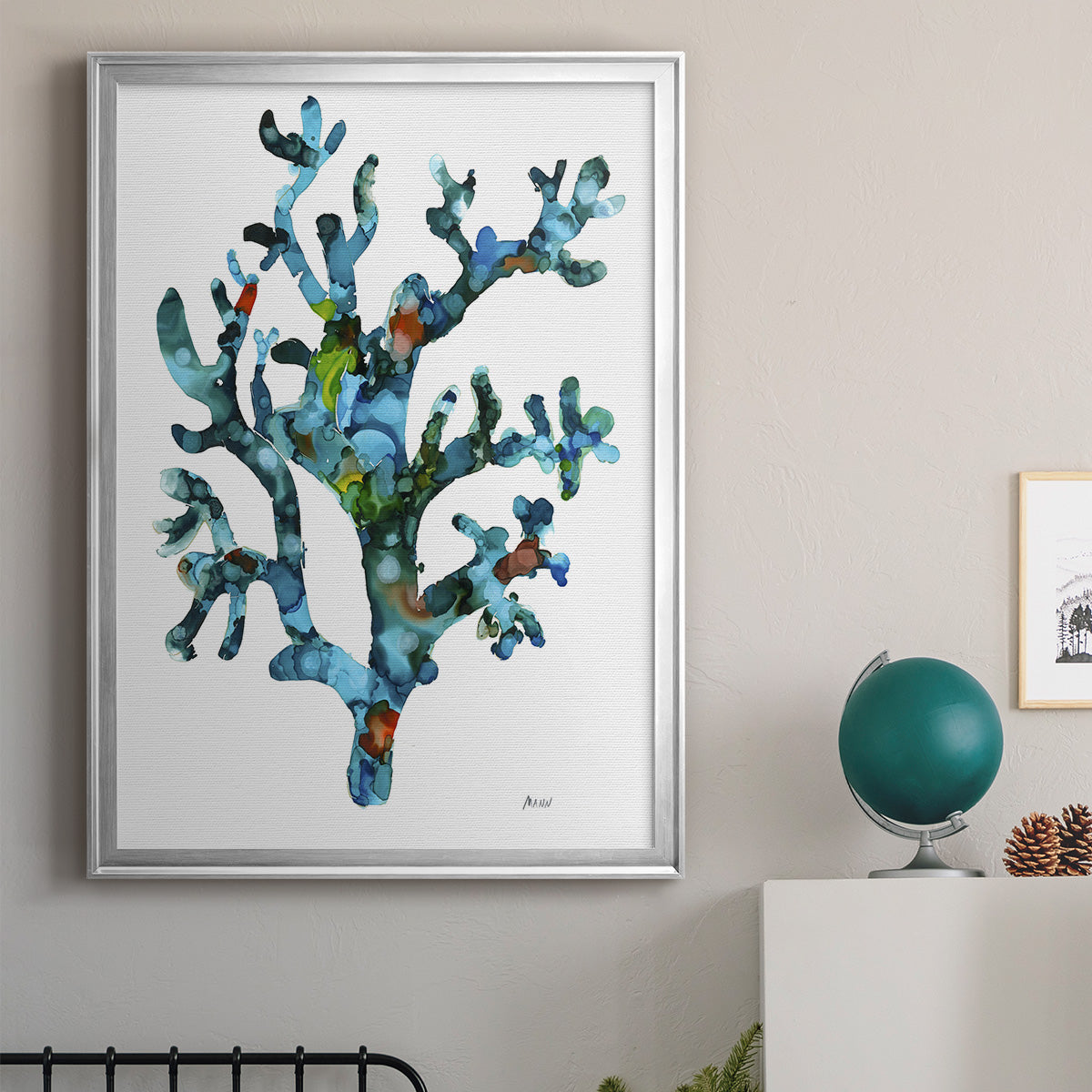 Sea Coral I - Modern Framed Canvas Print