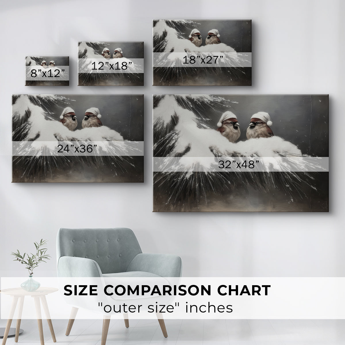 Dawn of Soft Linen Sleigh - Canvas Art Print